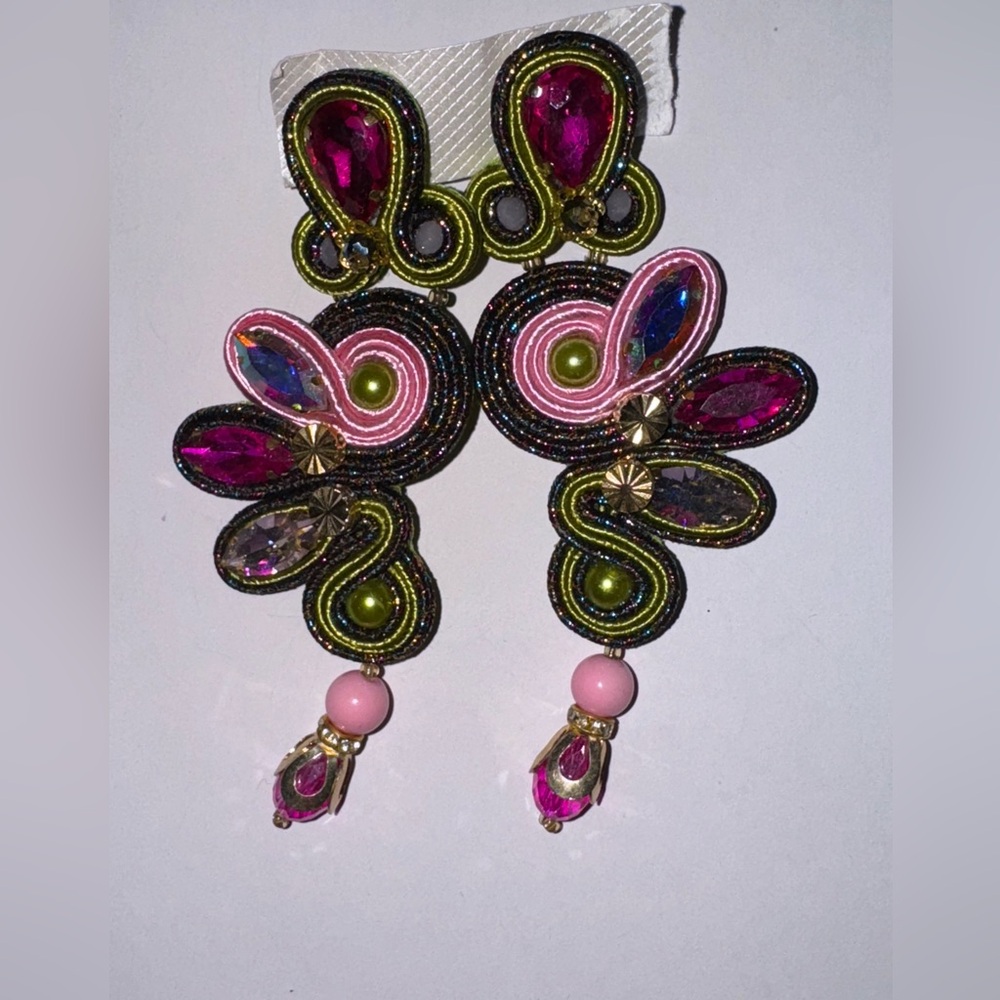 Elegant Multicolor Statement Earrings